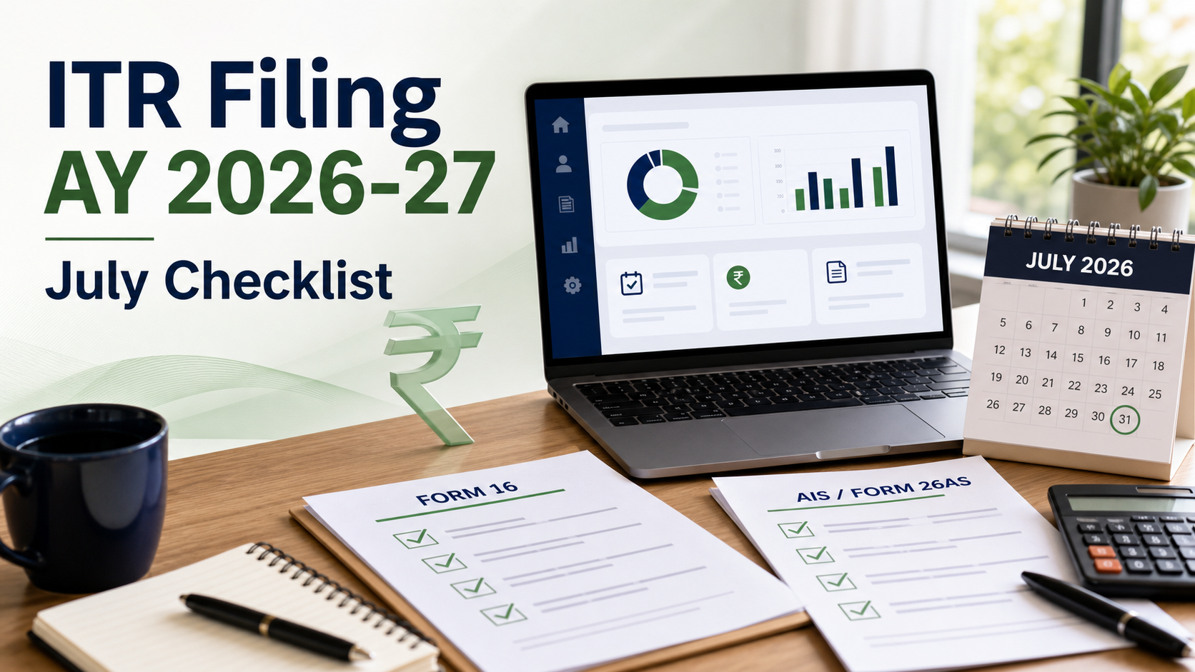 ITR filing AY 2026-27 July checklist